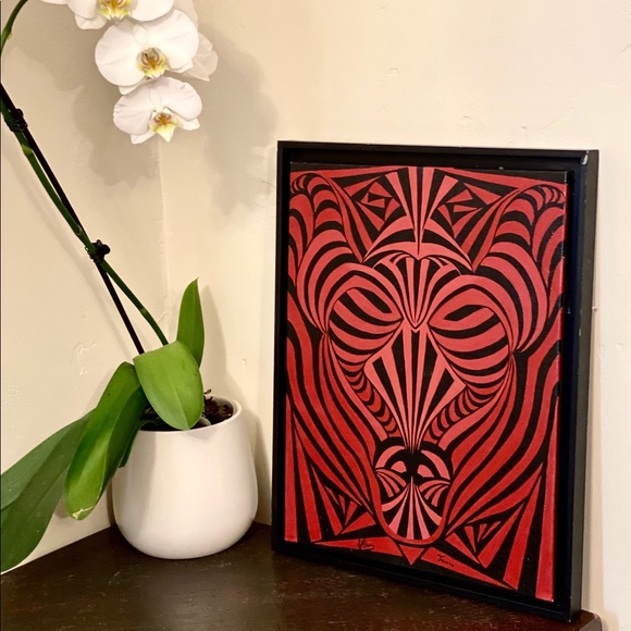 Reliable strength of Taurus painting artist J. Cruz Original art work zodiac - Picture 3 of 5